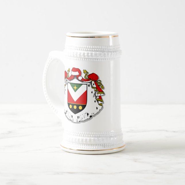 Jarra De Cerveza Stein - Personalizado con el Escudo Embajador (Anverso izquierdo)