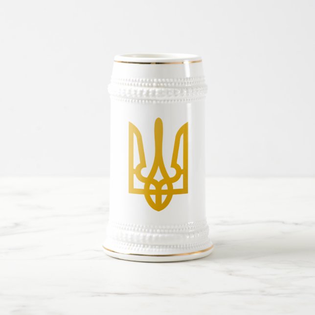 Jarra De Cerveza Stein: Ucraniano Trident (Centro)