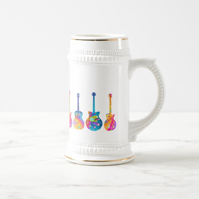 JARRA DE CERVEZA STEINS DE LA CERVEZA - GUITARRAS (Derecha)