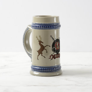 Jarra De Cerveza Stewart Clan Badge & Stags Stein