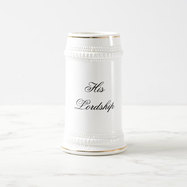 Jarra De Cerveza Su cerveza Stein de la señoría (Centro)