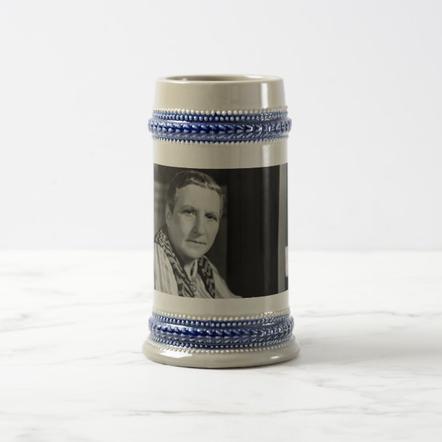 JARRA DE CERVEZA SU MUY POSEA A GERTRUDE STEIN (Centro)