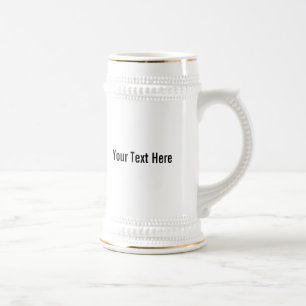 Jarra De Cerveza Su texto aquí Personalizado Beer Stein