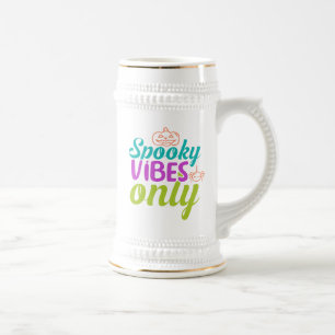 Jarra De Cerveza Sudadera con capucha Spooky Vibes Only-40378