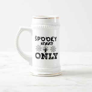 Jarra De Cerveza Sudadera con capucha Spooky Vibes Only-67293