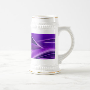 Jarra De Cerveza Sueño púrpura , Abstracto Fantasía Arcoiris
