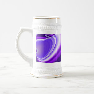 Jarra De Cerveza Sueño púrpura , Abstracto Fantasía Arcoiris