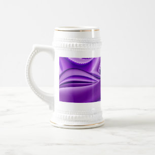 Jarra De Cerveza Sueño púrpura , Abstracto Fantasía Arcoiris
