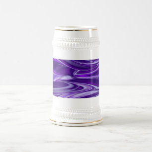 Jarra De Cerveza Sueño púrpura , Abstracto Fantasía Arcoiris