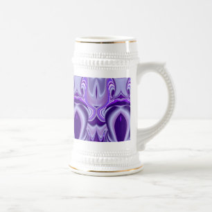 Jarra De Cerveza Sueños de flores moradas