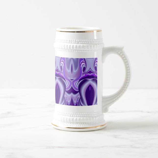 Jarra De Cerveza Sueños de flores moradas (Derecha)