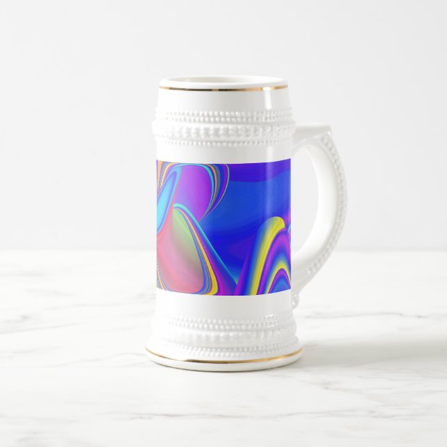 Jarra De Cerveza Summerfeeling, Resumen 3D Rainbowart (Anverso derecho)
