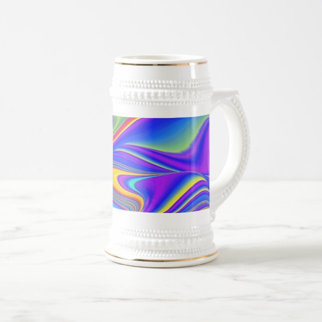 Jarra De Cerveza Summerfeeling, Resumen 3D Rainbowart (Anverso derecho)