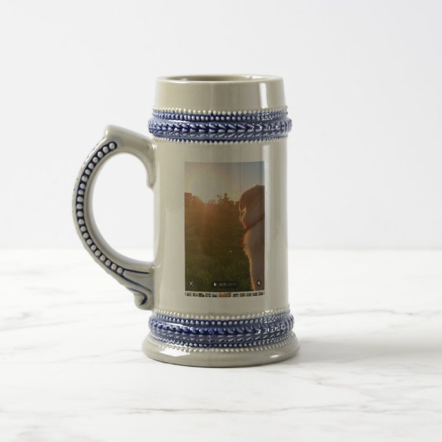 Jarra De Cerveza Sunset Puppy Beer Stein (Izquierda)