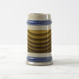 Jarra De Cerveza Taipei 101 Gris Damper /Blue 22 oz Stein