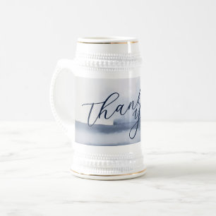 Jarra De Cerveza Tarjeta de agradecimiento elegante estilo acuarela