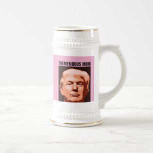 JARRA DE CERVEZA TARRO DE CERVEZA TREMENDO DONALD TRUMP PARA MAMÁ