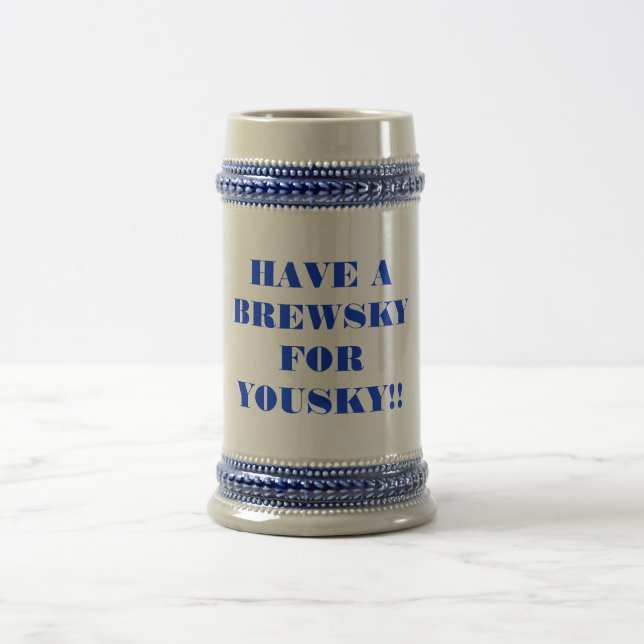 JARRA DE CERVEZA ¡TENGA UN BREWSKY PARA YOUSKY!! (Centro)