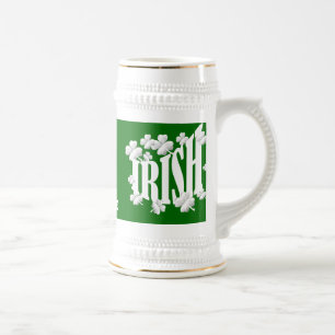Jarra De Cerveza Texto irlandés personalizado