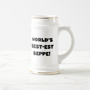 Jarra De Cerveza Texto negro mejores camisetas y regalos para papas