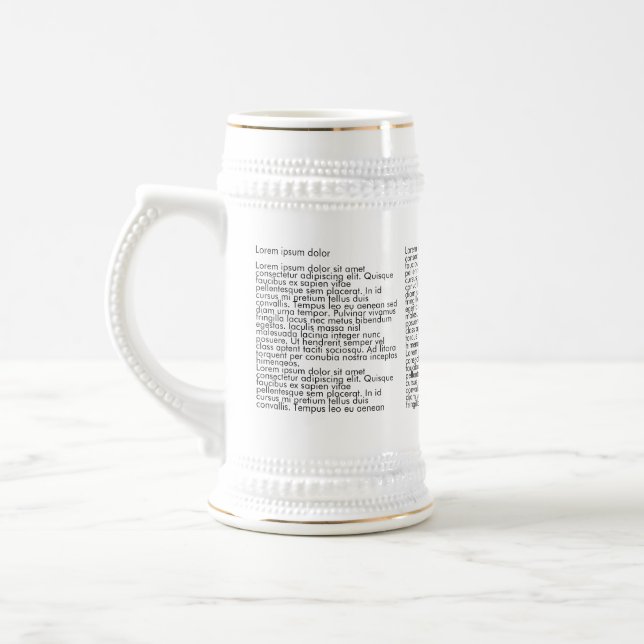 Jarra De Cerveza Texto simple de tres columnas Artículo de periódic (Izquierda)