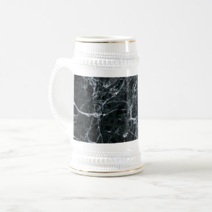 Jarra De Cerveza Textura de mármol negro