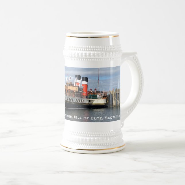 Jarra De Cerveza The Waverley Paddle Steamer, Rothesay, Escocia (Anverso derecho)