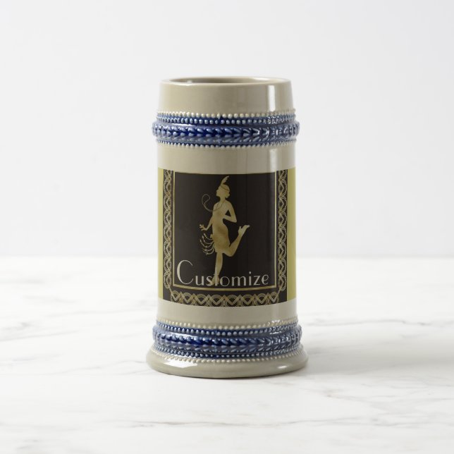 Jarra De Cerveza Thunder_Cove, Chica de Flapper de 1920 (Centro)