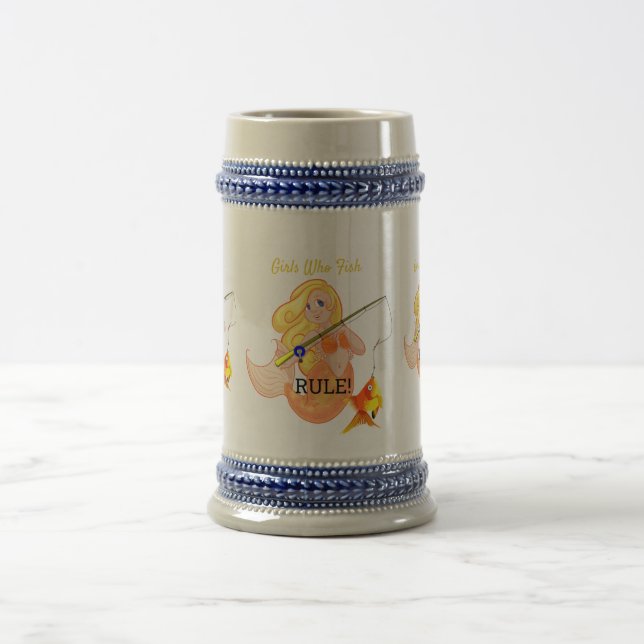 Jarra De Cerveza Thunder_Cove, Chica de la sirena pesquera divertid (Centro)
