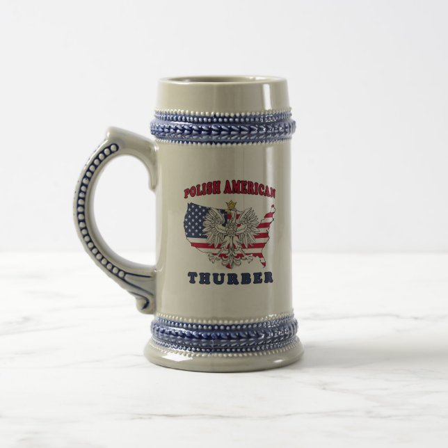 Jarra De Cerveza Thurber Texas Polaco Americano (Izquierda)