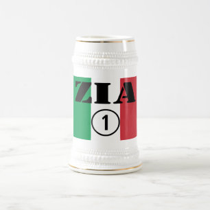 Jarra De Cerveza Tías italianas: Uno de Zia Numero