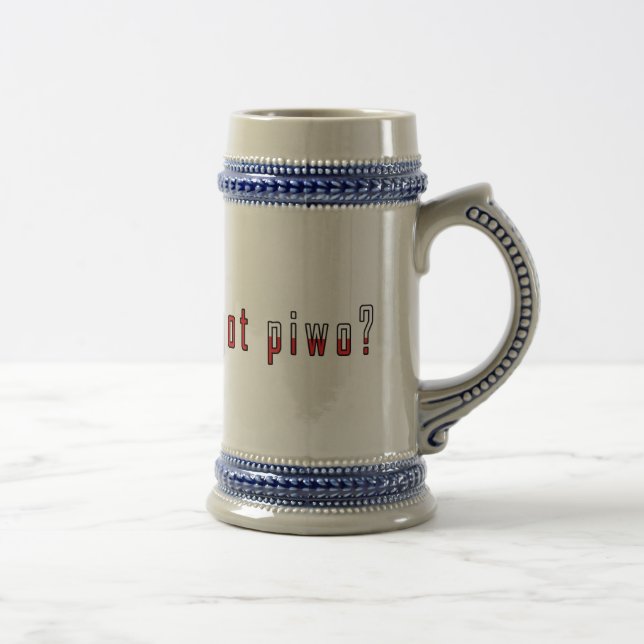 Jarra De Cerveza ¿tiene piwo? Bandera (Derecha)