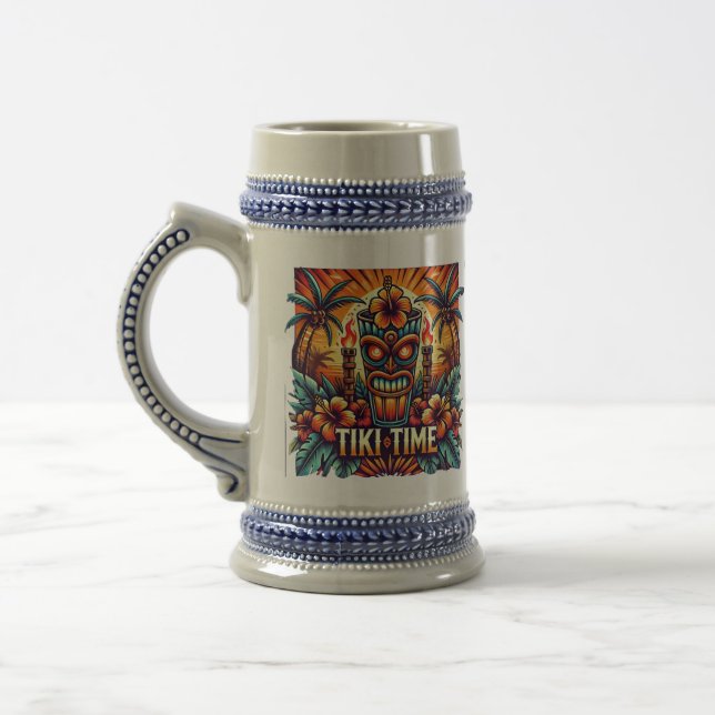 Jarra De Cerveza Tiki Time Beer Stein (Izquierda)
