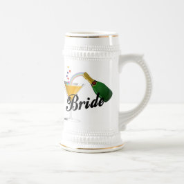 Jarra De Cerveza Tostada de Champán de las novias