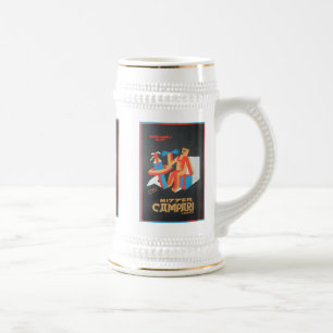 Jarra De Cerveza Trazos de etiquetas de licor marrón marrón amarg
