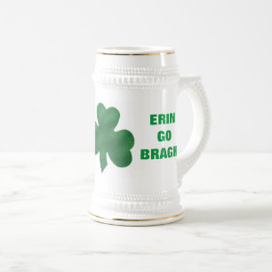 JARRA DE CERVEZA TRÉBOL ERIN GO BRAGH!