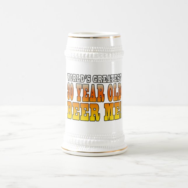 Jarra De Cerveza Trigésimos cumpleaños divertidos: Años más grandes (Centro)