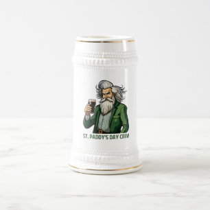 Jarra De Cerveza Tripulación del Día de San Paddy - irlandés