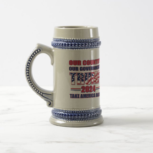 Jarra De Cerveza Trump 2024 (Izquierda)