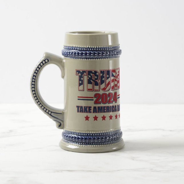 Jarra De Cerveza Trump 2024: Recuperar a Estados Unidos (Izquierda)