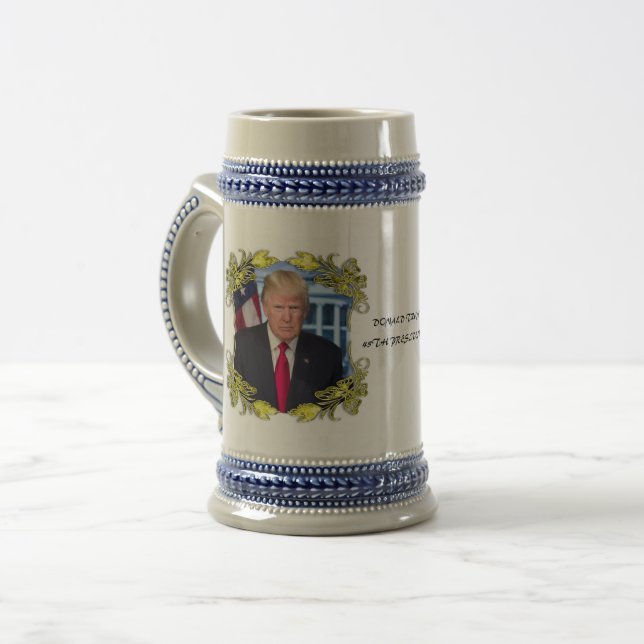 JARRA DE CERVEZA TRUMP DONALD (Anverso izquierdo)