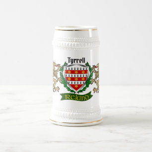 Jarra De Cerveza Tyrrell/Terrell Irish Shield