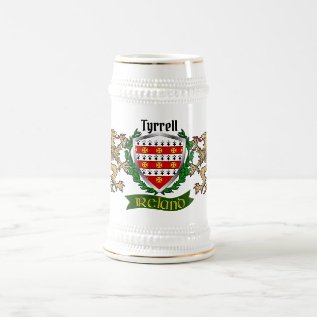 Jarra De Cerveza Tyrrell/Terrell Irish Shield (Centro)