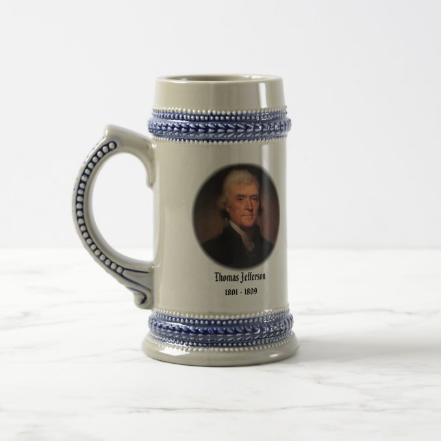 Jarra De Cerveza U.S.A. 3ro Presidente (taza cobrable) (Izquierda)
