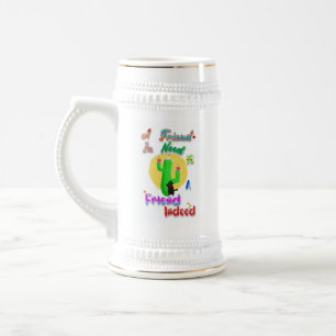 Jarra De Cerveza Un amigo en necesidad es un amigo de verdad