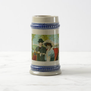 Jarra De Cerveza Una pareja romántica en una escena vintage