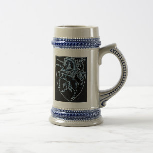 Jarra De Cerveza Unicornio heráldico Stein del estilo