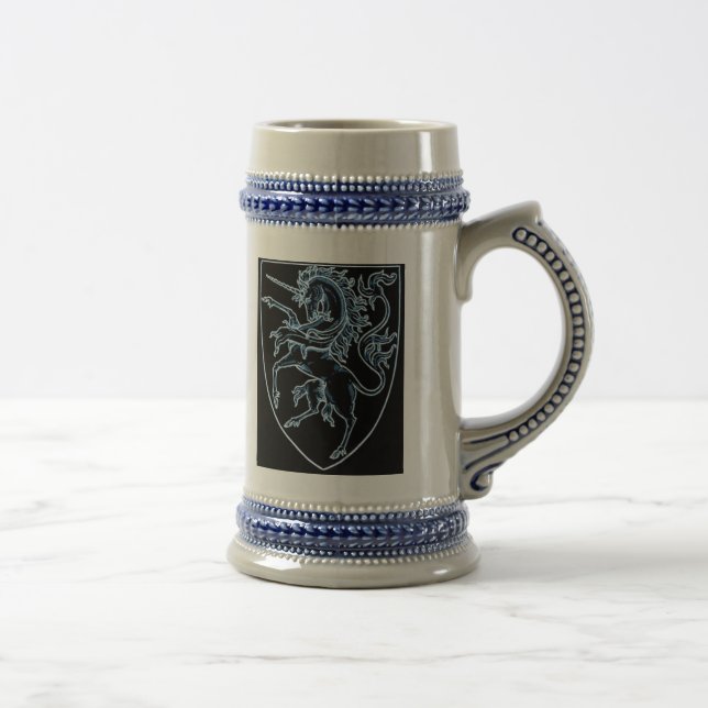 Jarra De Cerveza Unicornio heráldico Stein del estilo (Derecha)