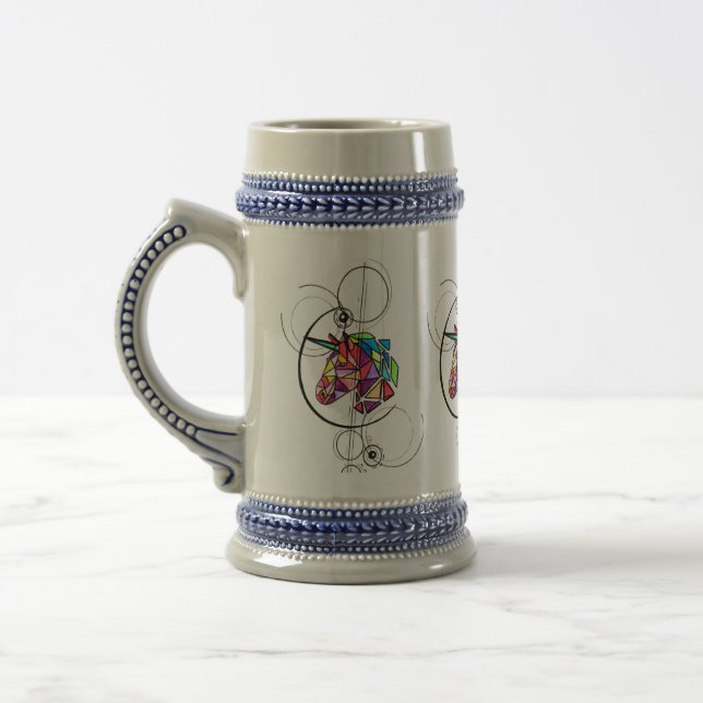 Jarra De Cerveza Unicornio Stein (Izquierda)