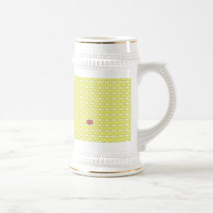 Jarra De Cerveza Unión Europea amarilla y extraña en Reino Unido